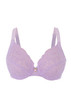 Glamorise Elegance Wonderwire Underwire Lace Side-Smoothing Bra Violet