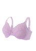 Glamorise Elegance Wonderwire Underwire Lace Side-Smoothing Bra Violet