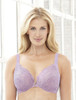 Glamorise Elegance Wonderwire Underwire Lace Side-Smoothing Bra Violet