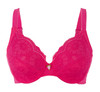 Glamorise Elegance Wonderwire Underwire Lace Side-Smoothing Bra Fuchsia