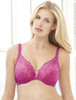 Glamorise Elegance Wonderwire Underwire Lace Side-Smoothing Bra Fuchsia