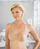 Glamorise Complete Comfort Plus Convertible Strap Stretch Lace Bra Cafe