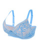 Glamorise -Perfect A- Padded Shaping Lace-Overlay Bra Blue