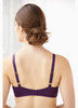 Glamorise Perfect A Cup Seamless Padded T-Shirt Bra Purple - Back View