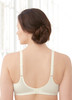 Glamorise Elegance Wonderwire Underwire Satin & Lace Bra Ivory - Back View