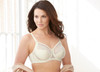Glamorise Elegance Wonderwire Underwire Satin & Lace Bra Ivory