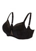 Glamorise Elegance Wonderwire Underwire Satin & Lace Bra Black