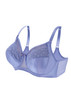 Glamorise Elegance Wonderwire Underwire Satin & Lace Bra Blue Ice