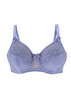 Glamorise Elegance Wonderwire Underwire Satin & Lace Bra Blue Ice