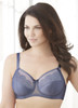 Glamorise Elegance Wonderwire Underwire Satin & Lace Bra Blue Ice