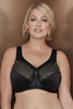 Bramour Madison. Magic-Lift By Glamorise. Wirefree Full-Figure Support Bra Black.