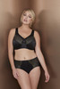 Bramour Madison. Magic-Lift By Glamorise. Wirefree Full-Figure Support Bra Black.