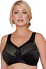 Bramour Madison. Magic-Lift By Glamorise. Wirefree Full-Figure Support Bra Black.