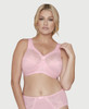 Bramour Madison. Magic-Lift By Glamorise. Wirefree Full-Figure Support Bra Pink.