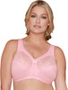 Bramour Madison. Magic-Lift By Glamorise. Wirefree Full-Figure Support Bra Pink.