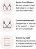 Secure Front-Closure and Cushioned Underwire!