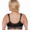 Bramour Brooklyn. Wonderwire By Glamorise. Underwire Front-Close Bra Black.