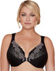 Bramour Brooklyn. Wonderwire By Glamorise. Underwire Front-Close Bra Black.
