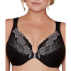 Bramour Brooklyn. Wonderwire By Glamorise. Underwire Front-Close Bra Black.