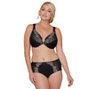 Bramour Brooklyn. Wonderwire By Glamorise. Underwire Front-Close Bra Black.