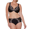 Bramour Brooklyn. Wonderwire By Glamorise. Underwire Front-Close Bra Black.