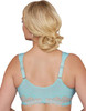 Bramour Brooklyn. Wonderwire By Glamorise. Underwire Front-Close Bra Turquoise.