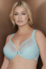 Bramour Brooklyn. Wonderwire By Glamorise. Underwire Front-Close Bra Turquoise.