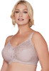 Bramour Chelsea By Glamorise. Wirefree Lace Bralette Bra Nude.