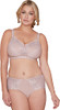 Bramour Chelsea By Glamorise. Wirefree Lace Bralette Bra Nude.