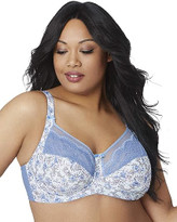 Bramour Soho. Wonderwire By Glamorise. Underwire Support Bra Allure Blue.