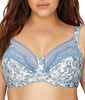 Bramour Soho. Wonderwire By Glamorise. Underwire Support Bra Allure Blue.