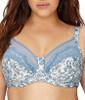 Bramour Soho. Wonderwire By Glamorise. Underwire Support Bra Allure Blue.