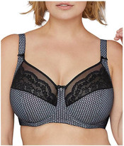 Bramour Soho. Wonderwire By Glamorise. Underwire Support Bra Black.