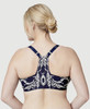 Bramour Noho. Wonderwire By Glamorise. Underwire Front-Close Bra Blue.