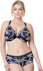 Bramour Noho. Wonderwire By Glamorise. Underwire Front-Close Bra Blue.