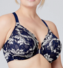 Bramour Noho. Wonderwire By Glamorise. Underwire Front-Close Bra Blue.