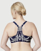 Bramour Noho. Wonderwire By Glamorise. Underwire Front-Close Bra Blue.