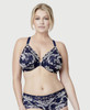 Bramour Noho. Wonderwire By Glamorise. Underwire Front-Close Bra Blue.