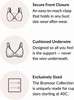 Secure Front-Closure and Cushioned Underwire!