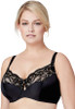 Bramour Tribeca. Wonderwire By Glamorise. Underwire Support Bra Black.