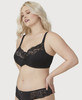 Bramour Tribeca. Wonderwire By Glamorise. Underwire Support Bra Black.