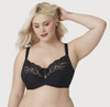 Bramour Tribeca. Wonderwire By Glamorise. Underwire Support Bra Black.