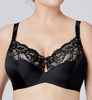 Bramour Tribeca. Wonderwire By Glamorise. Underwire Support Bra Black.