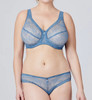 Bramour Nolita. Wonderwire By Glamorise. Underwire Support Bra Caribbean Blue.