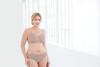 Brand-Name Bra 50D Comfort-Lift Support Geometric Lace Taupe