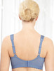 Brand-Name Bra 54F Magic-Lift Wirefree-Support Blue Ice - Back View