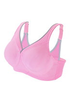 Brand-Name Bra 46D Magic-Lift Sport Seamless Wirefree Pink Lilac