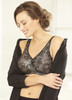 Glamorise Magic-Lift All-Over Floral Lace Support Bra Black