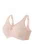 Glamorise Magic-Lift 36C Support Bra All-Over Lace Cafe