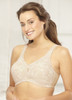 Glamorise Magic-Lift All-Over Lace Support Bra Cafe